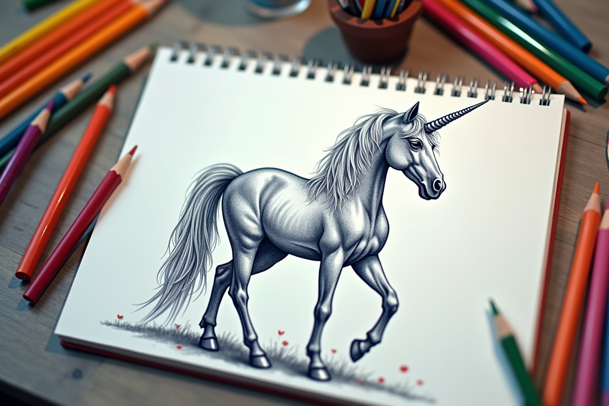 licorne dessin